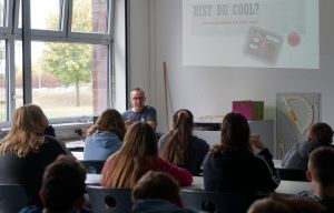 Herr Rickels beim Vortrag