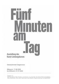 Ausstellung der LK Arbeiten